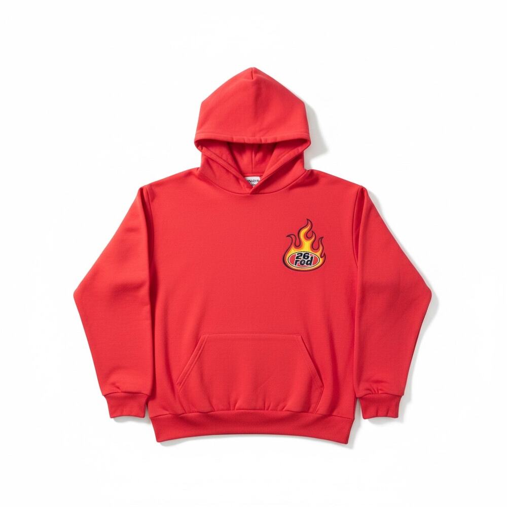 26 Red - Light My Fire Oversized Hoodie [Size Large]